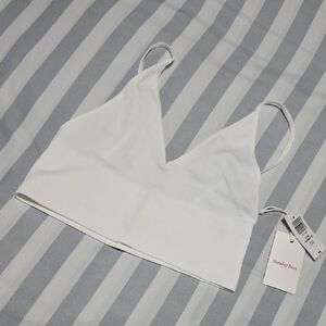 Sunday Best Pure White V-Neck Bandeau